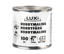 Hobbymaling sølv 100 ml - Luxi
